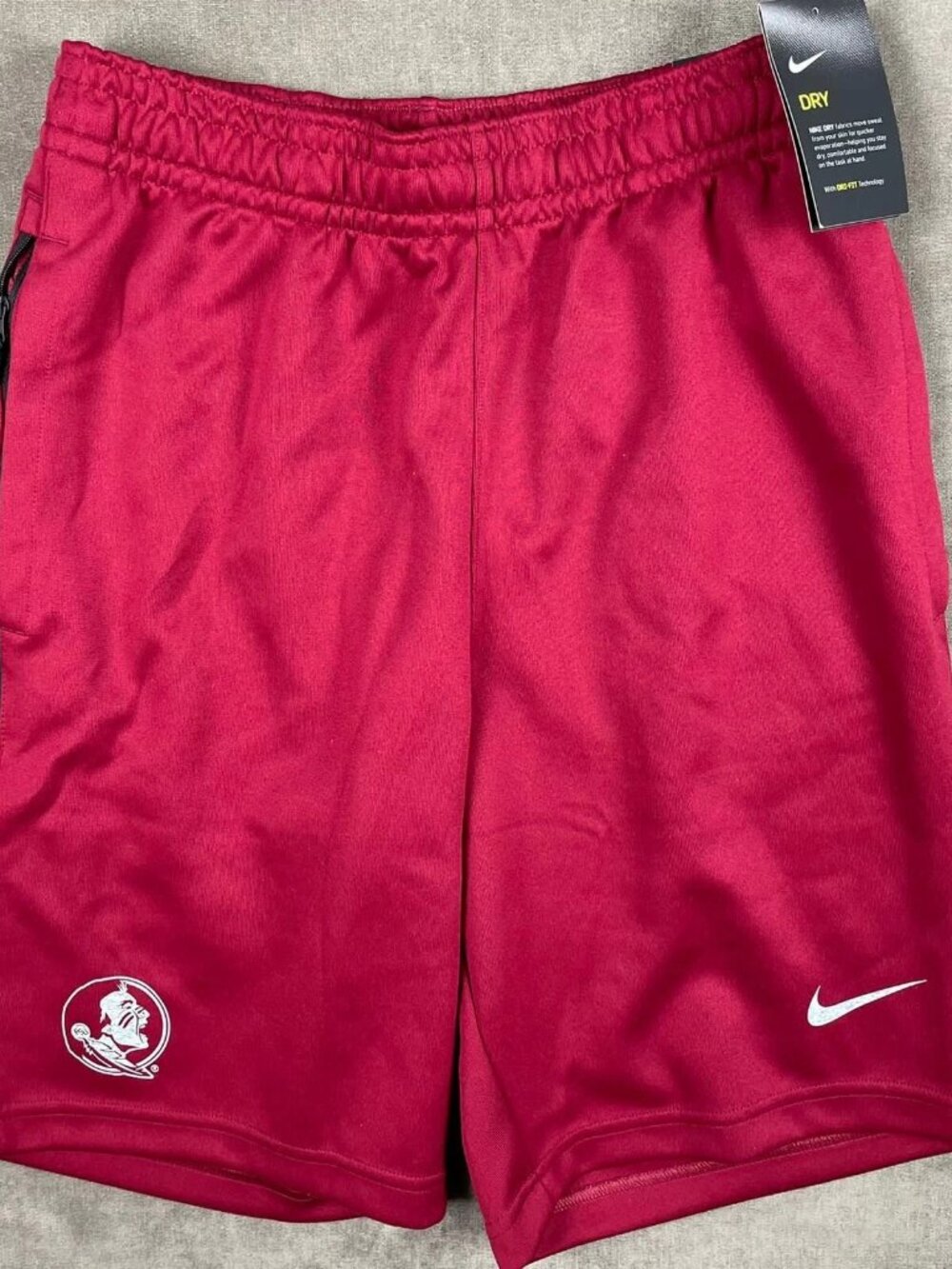 Nike Tech Florida State Seminoles Dri-Fit Garnet Shorts Men's Sz S AT6569-610
